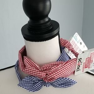 NWT Lot of two (2) plaid headbands head wraps